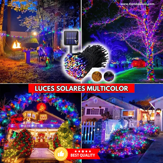 Luces Navideñas Solares de 32 Metros